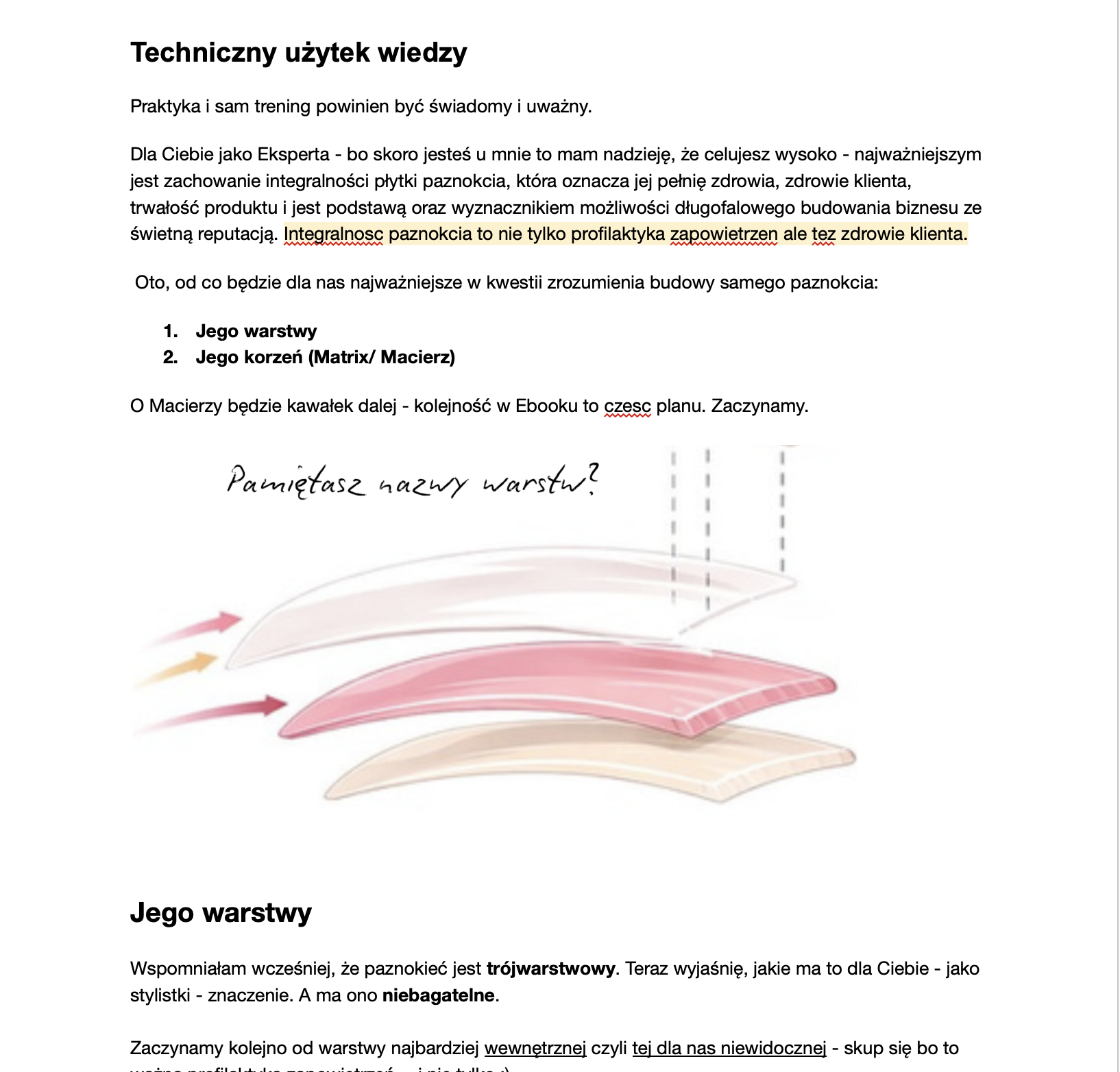 E-book i materiały CORE FORM